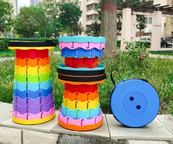 Banco plegable portátil con altura ajustable