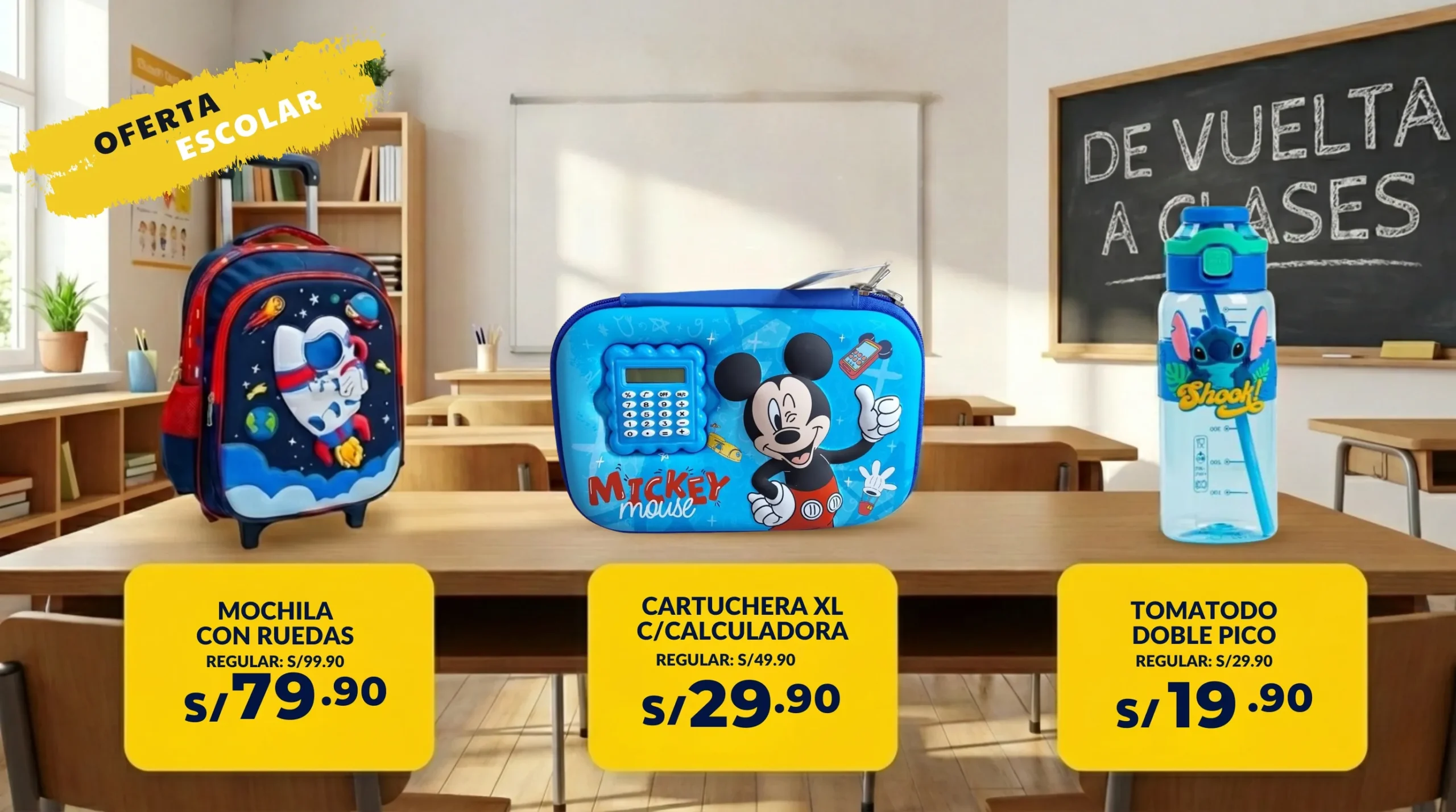 Regreso a clases Diseño Promocional
