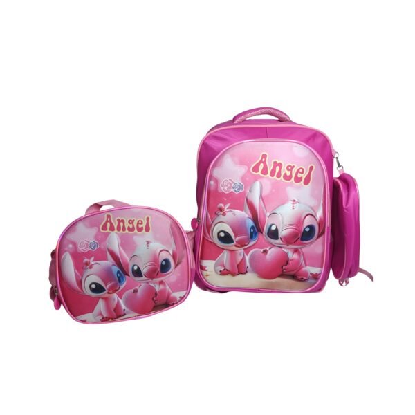 Mochila Escolar 3 Piezas Diseño Ángel