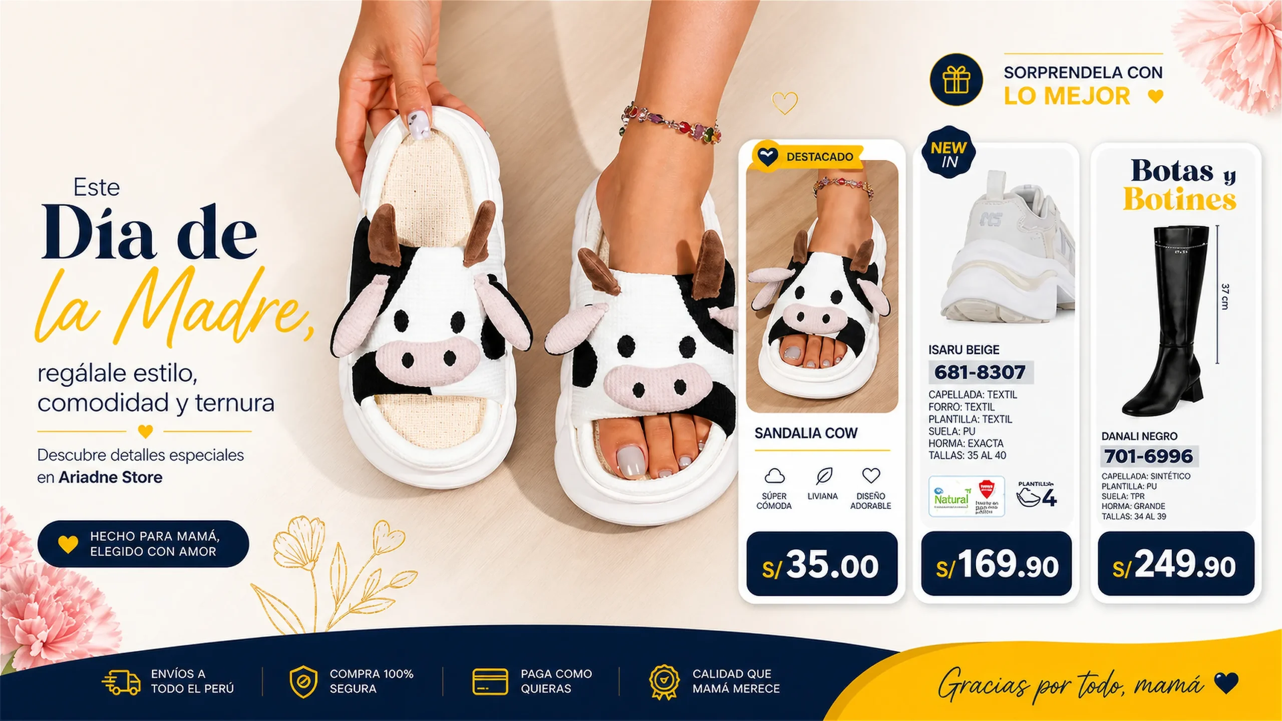 Imagen publicitario de productos de verano