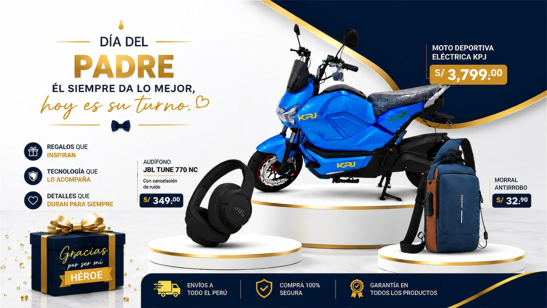 Imagen publicitario de productos de verano