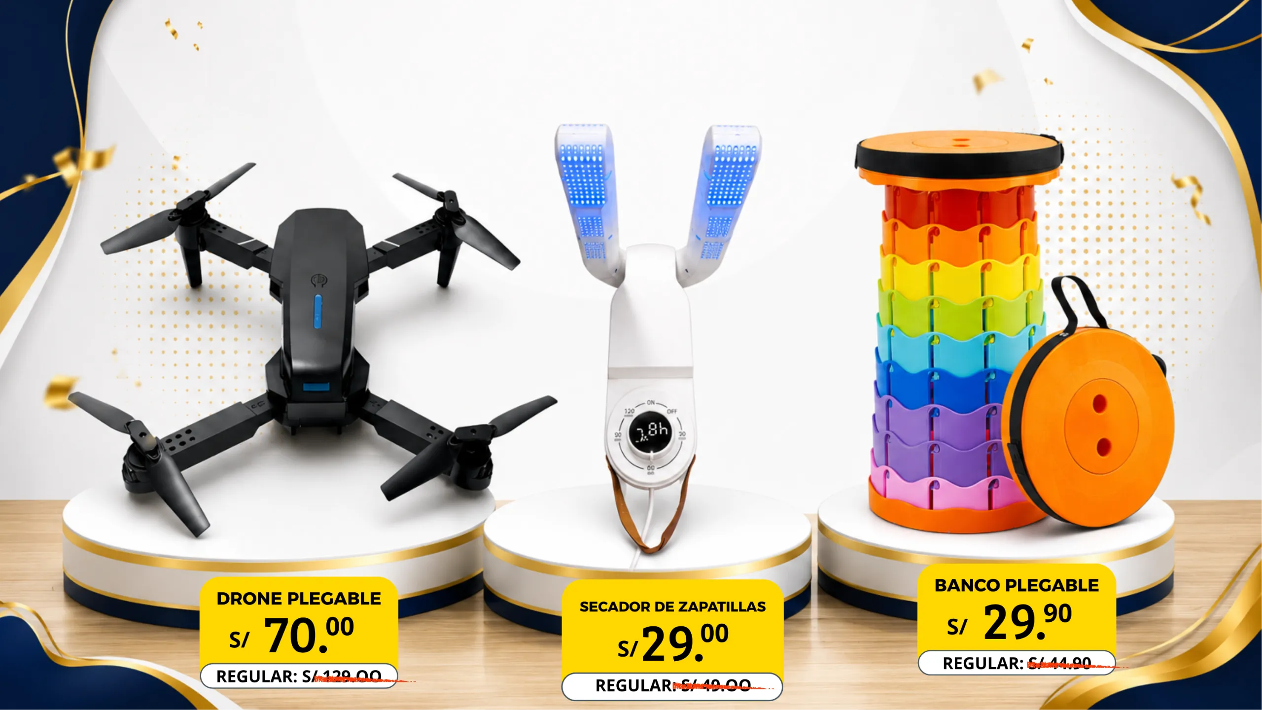 Imagen publicitario de productos de verano