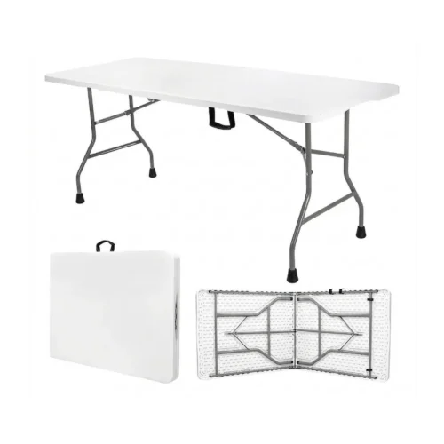 Mesa Plegable Blanca de 180